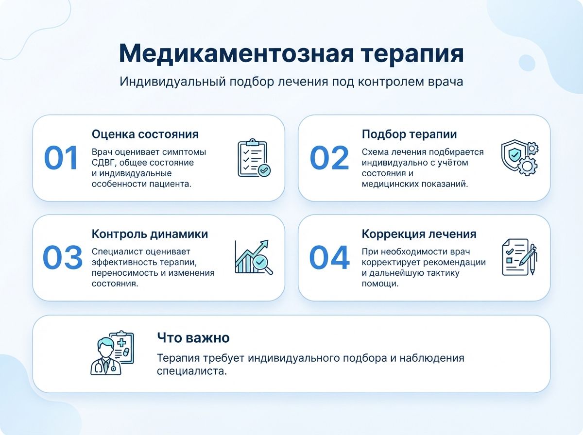 Лечение СДВГ в Ростове Великом Ярославской области у детей и взрослыхинфографика